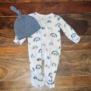 Caden lane baby boy sleeper with hat included